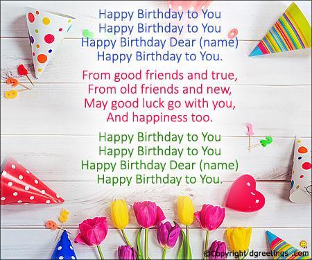 Happy Birthday Lyrics